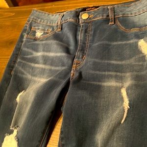 Dark blue, skinny jeans, Size 12 refuge brand